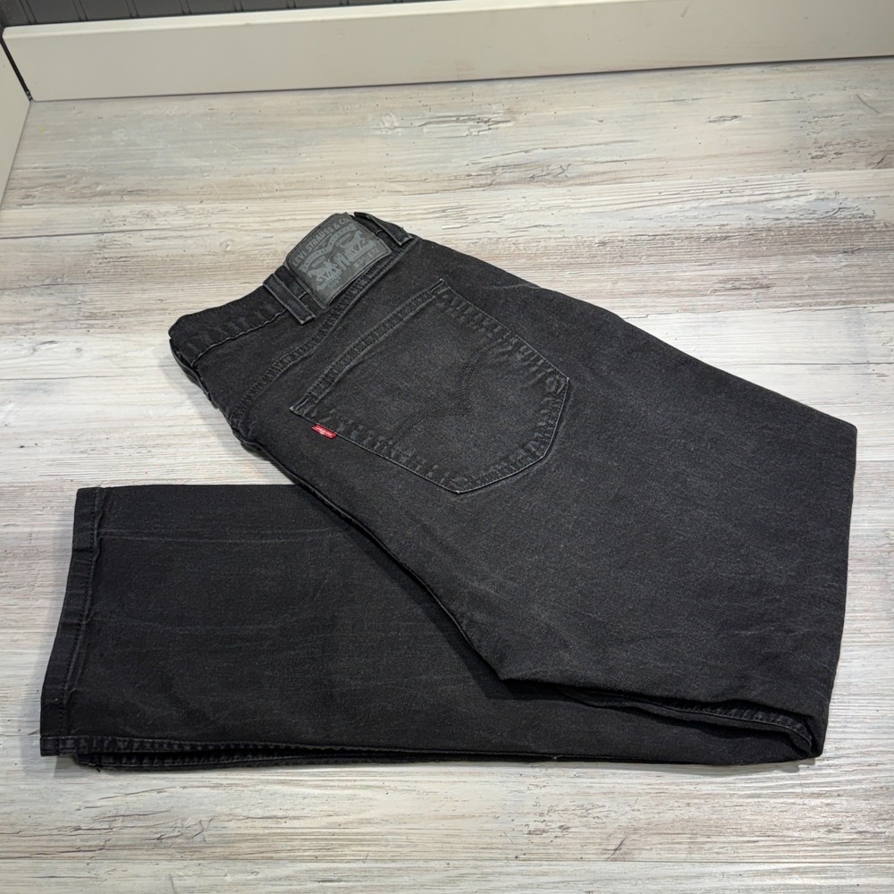Levi's Denim 559 Black Relaxed Straight Jeans Mens 38x32 (36x30.5)